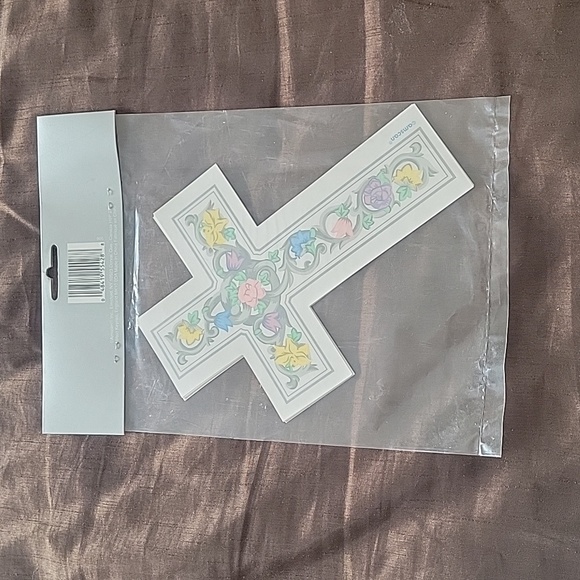 ✨️💲3️⃣ ✨️New Religious Scroll Cross 6Pk Cutouts Confirmation Decorations - Picture 2 of 7